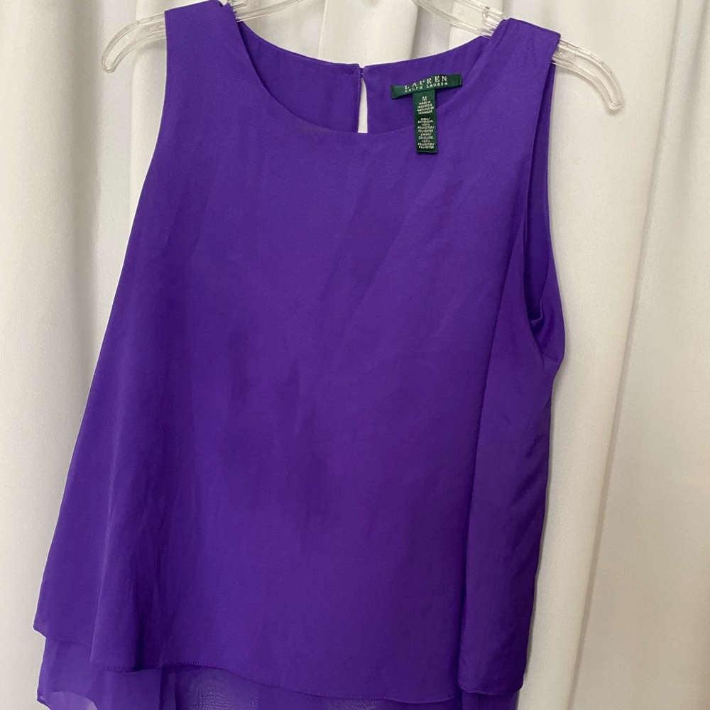 Purple flows blouse